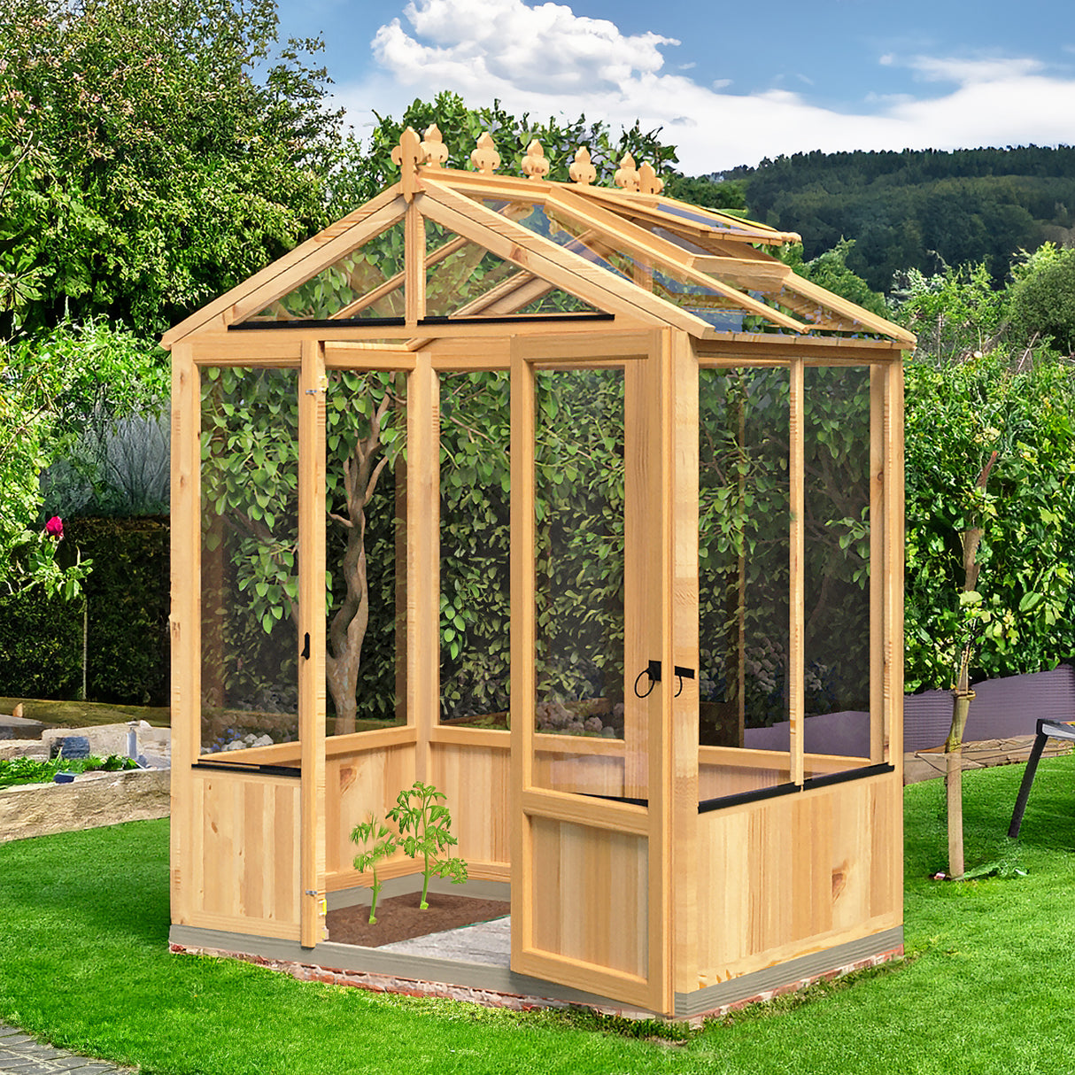 Shire Holkham 6x4 Wooden Greenhouse