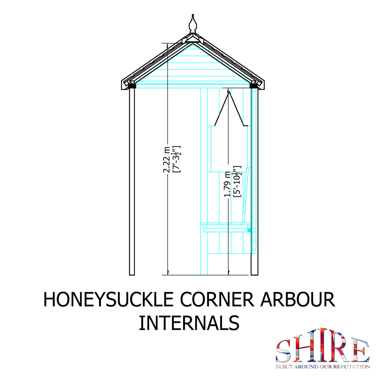 Shire Honeysuckle Corner Arbour