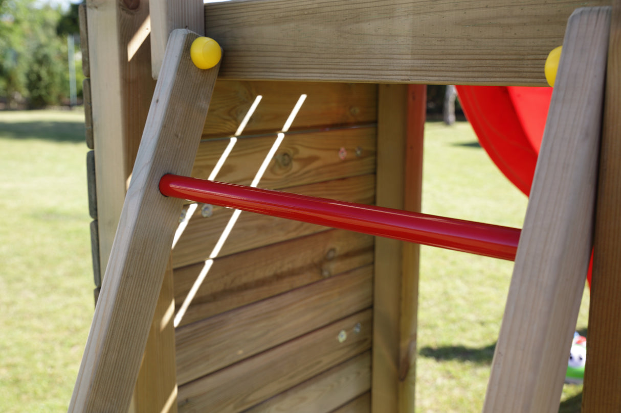 Shire Rumble Ridge Rock Wall Climbing Frame with Single Swing