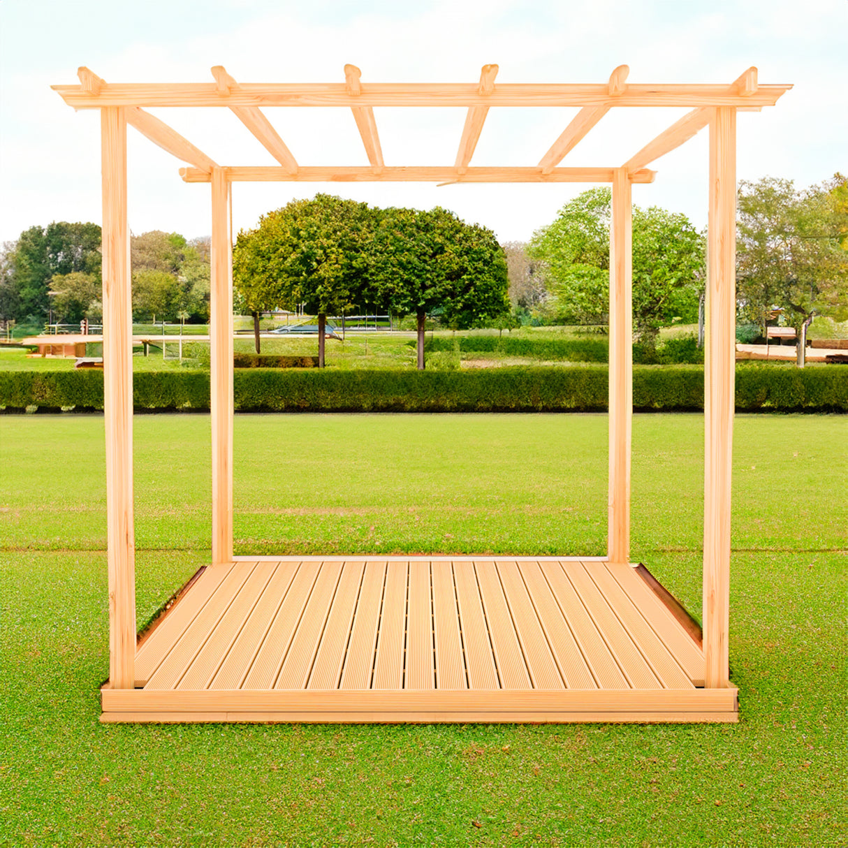 Shire 8x8 Ivy Pergola Kit with Decking