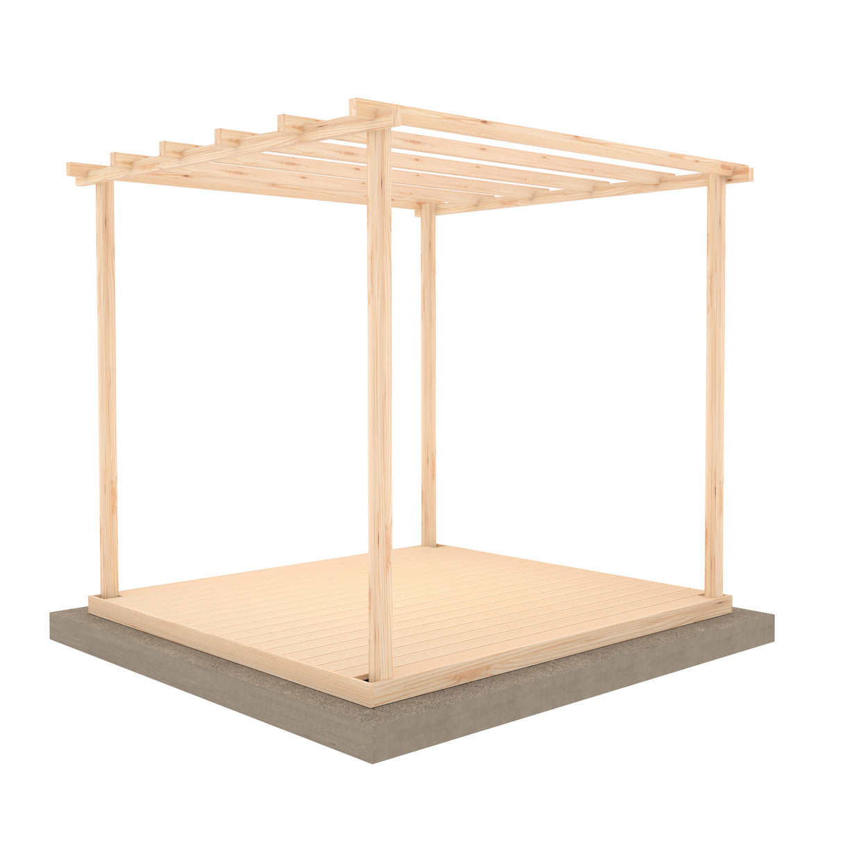 Shire 8x8 Ivy Pergola Kit with Decking