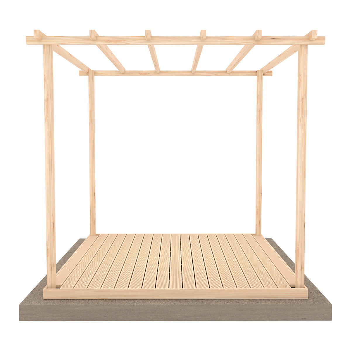 Shire 8x8 Ivy Pergola Kit with Decking