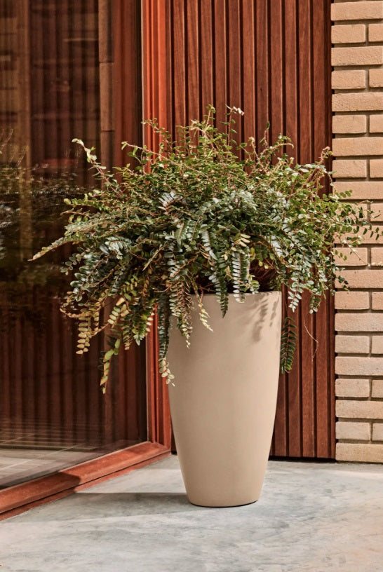June Round High 40cm Indoor / Outdoor Plant Pot - Balanced Beige