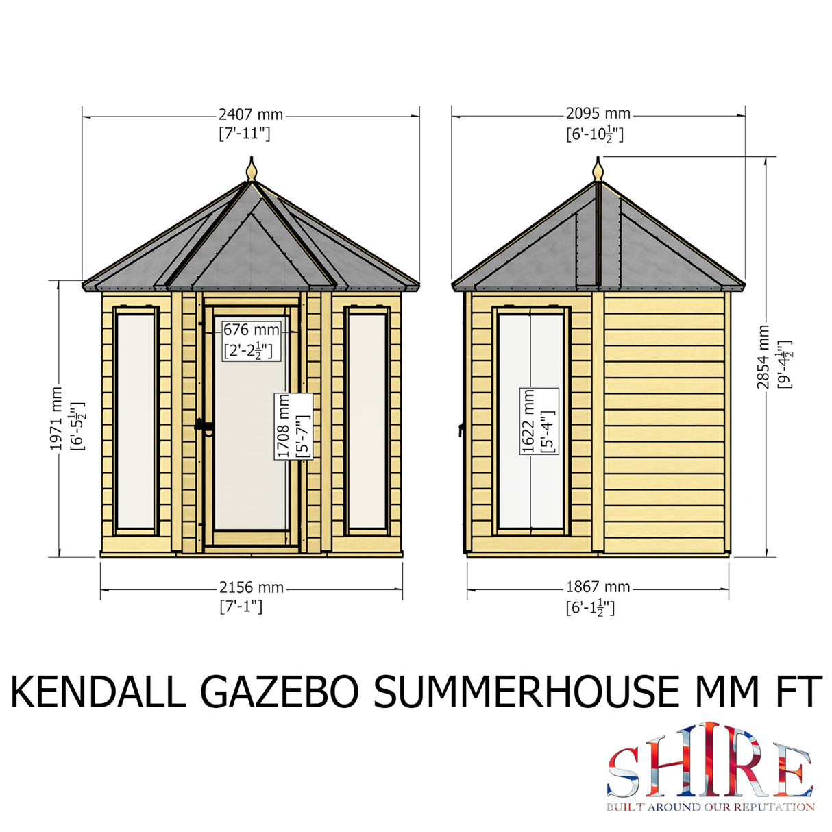 Kendall 6 ft x 6 ft Summerhouse