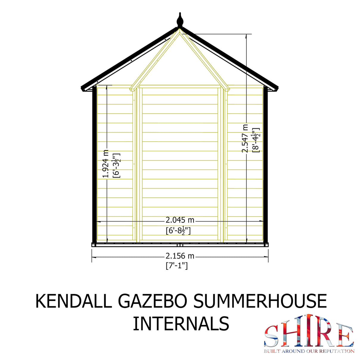 Kendall 6 ft x 6 ft Summerhouse