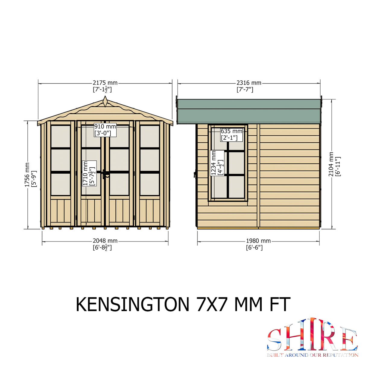 Shire Kensington Summerhouse 7x7