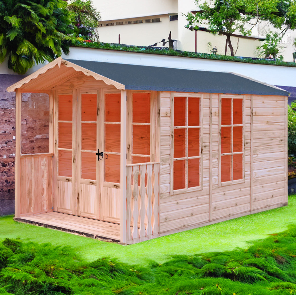 Shire Kensington 7x10 Summerhouse with Verandah