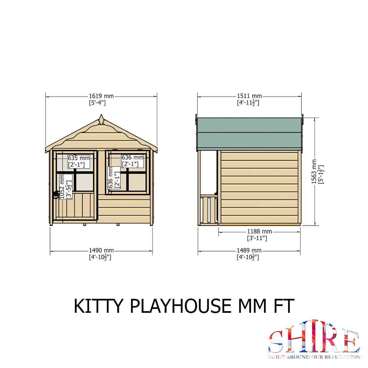 Shire 5x4 Kitty Playhouse