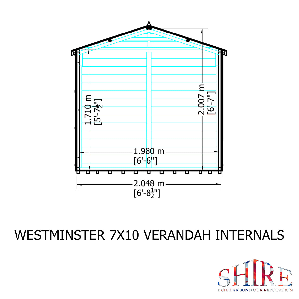 Shire Kensington 7x10 Summerhouse with Verandah