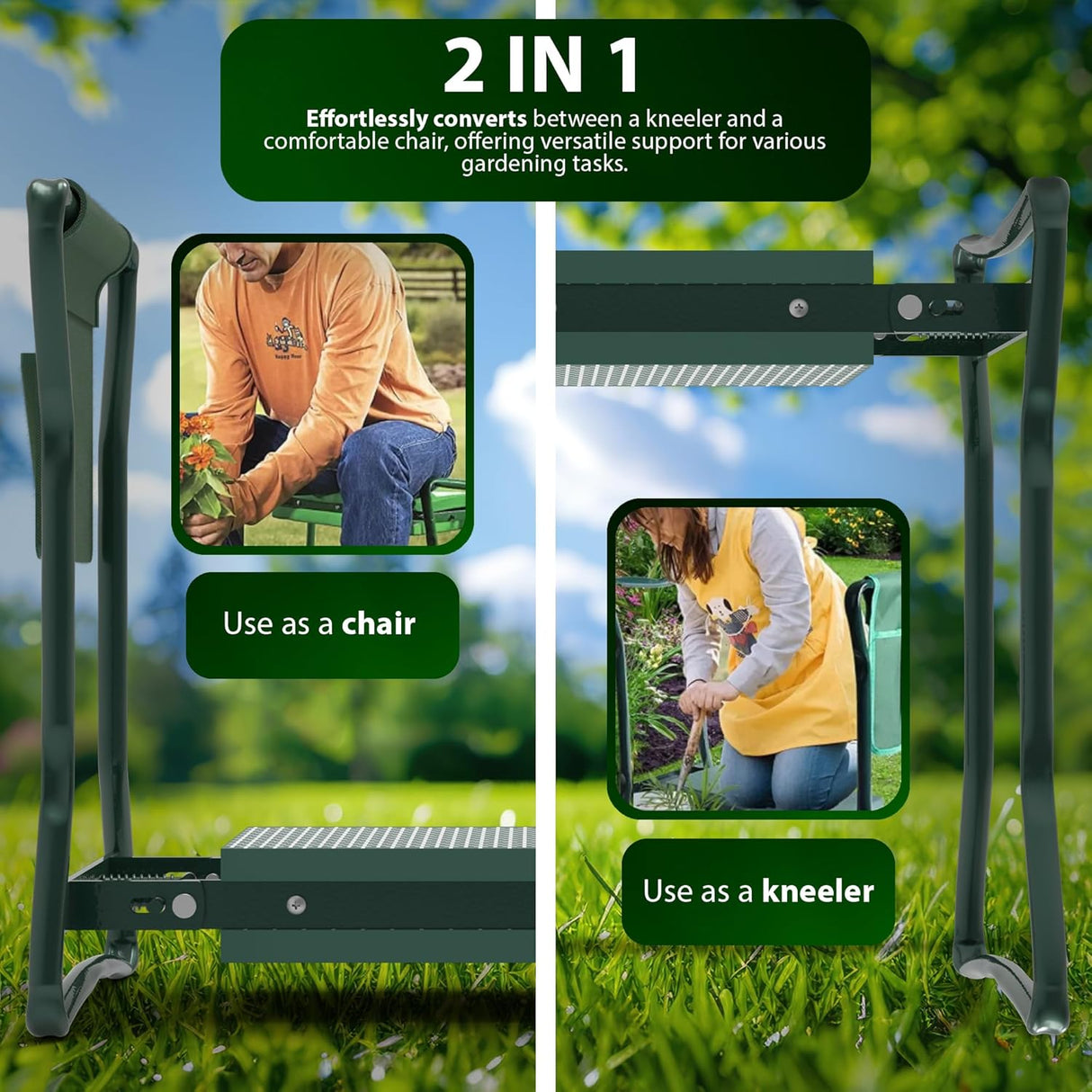 Kneeler Seat with Handles