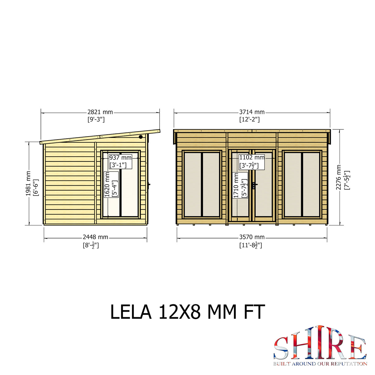 Shire Lela 12x8 Summerhouse