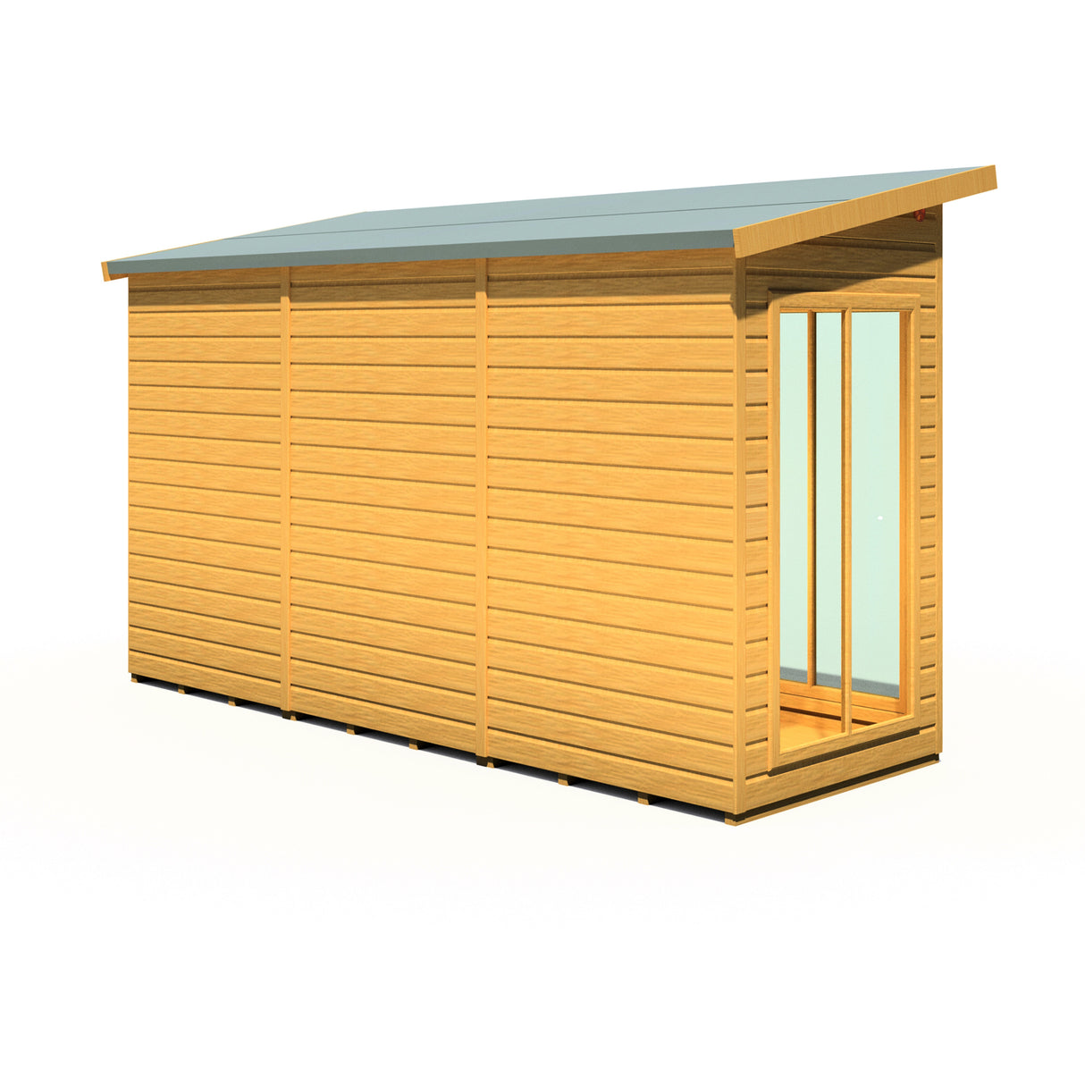 Shire Lela 12x4 Summerhouse with Storage Shed