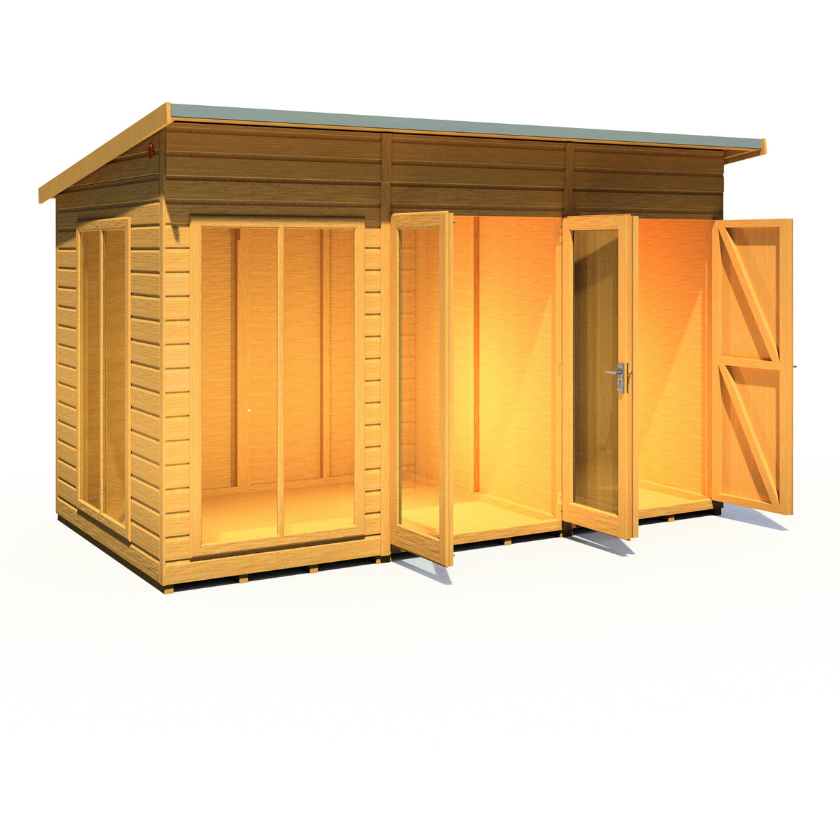 Shire Lela 12x6 Summerhouse with Storage Shed