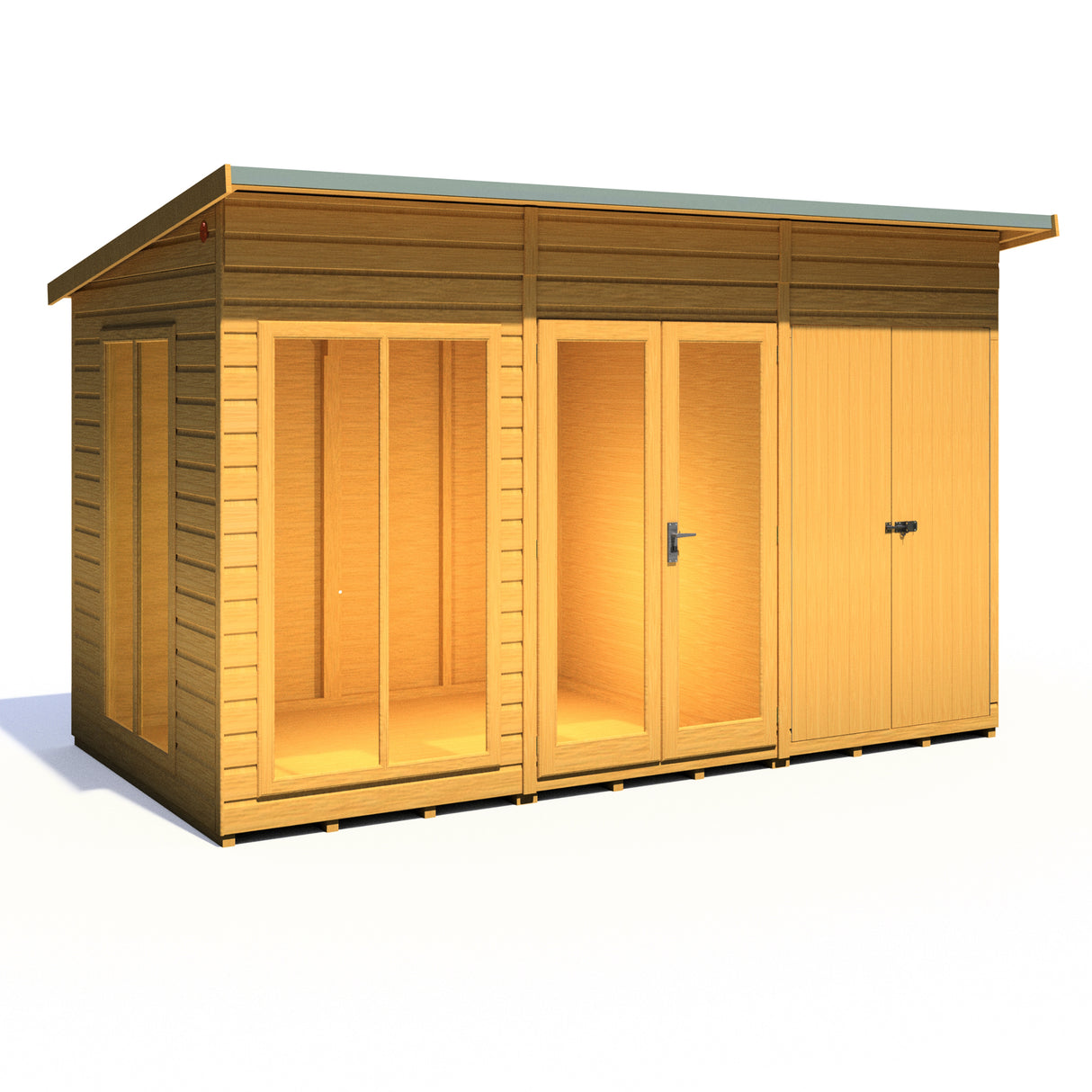 Shire Lela 12x6 Summerhouse with Storage Shed