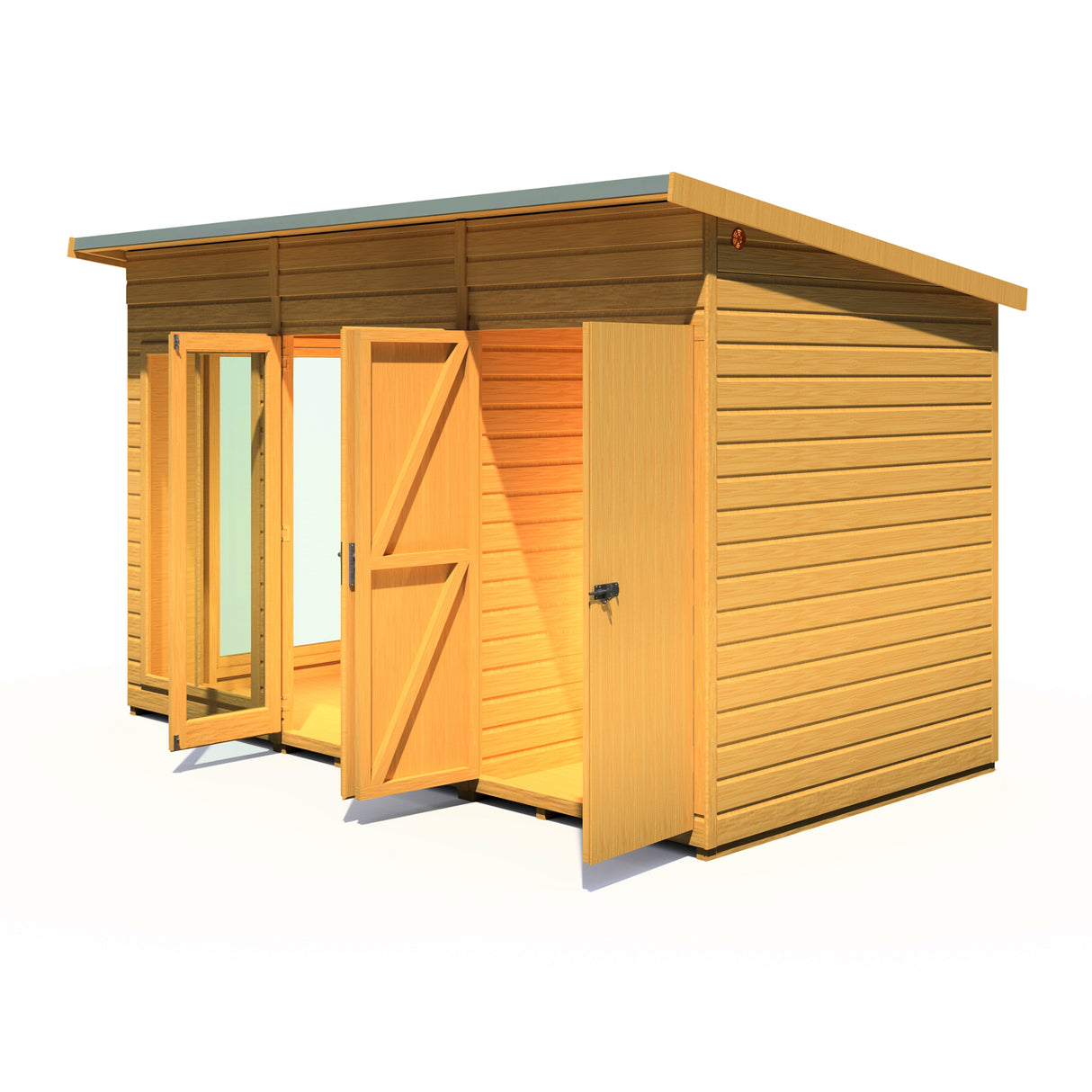 Shire Lela 12x6 Summerhouse with Storage Shed