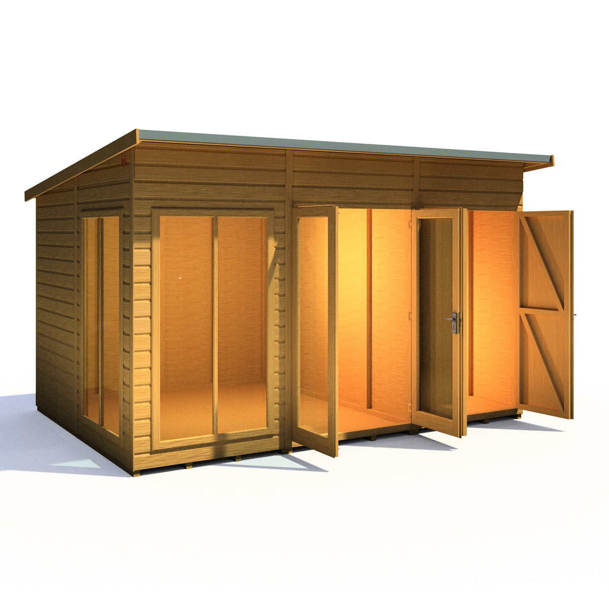 Shire Lela 12x8 Summerhouse with Storage Shed