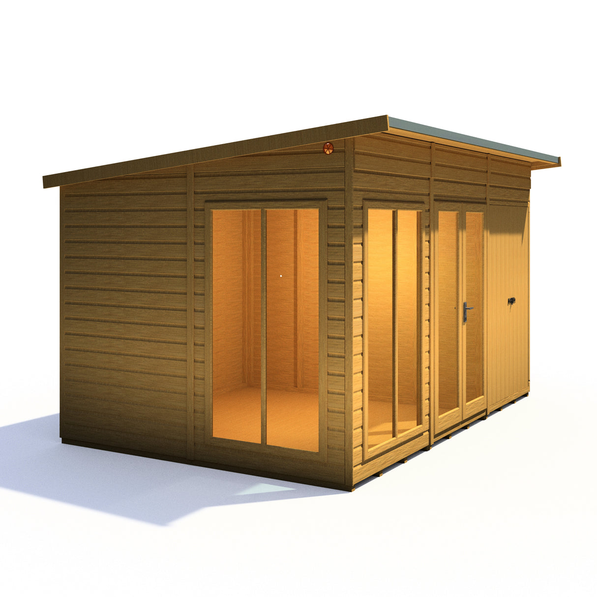Shire Lela 12x8 Summerhouse with Storage Shed
