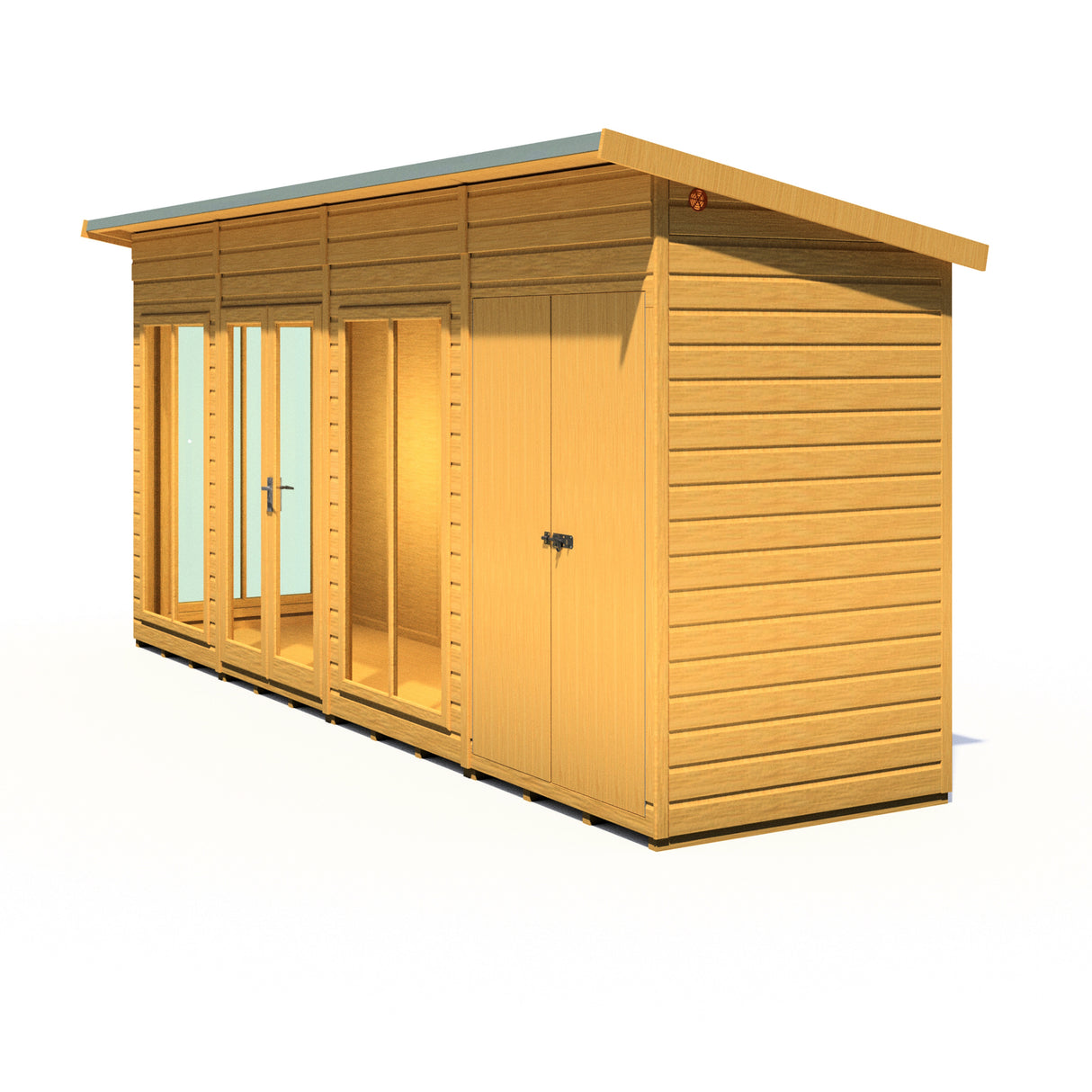 Shire Lela 16x4 Summerhouse with Storage Shed