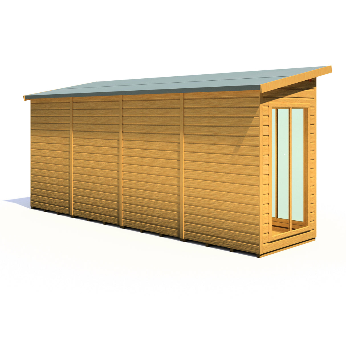 Shire Lela 16x4 Summerhouse with Storage Shed