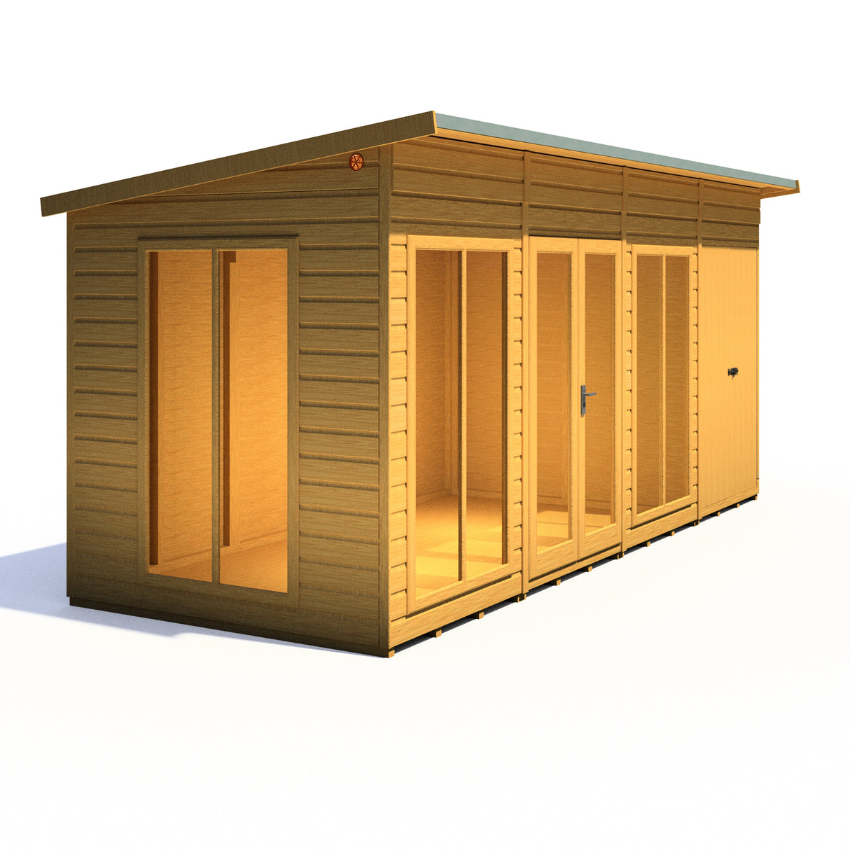 Shire Lela 16x6 Summerhouse with Storage Shed