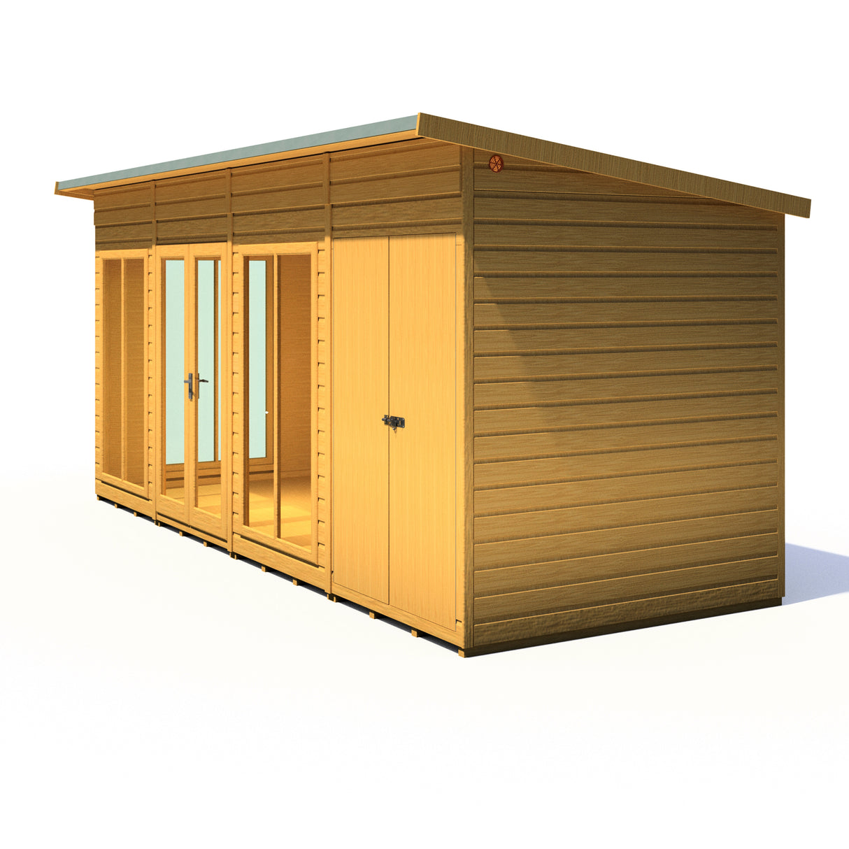 Shire Lela 16x6 Summerhouse with Storage Shed