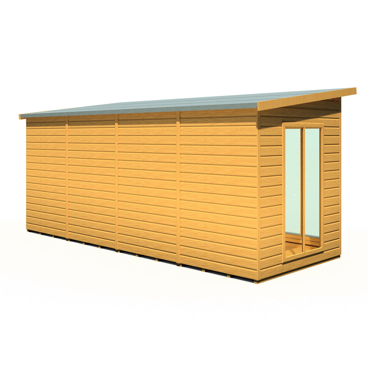Shire Lela 16x6 Summerhouse with Storage Shed