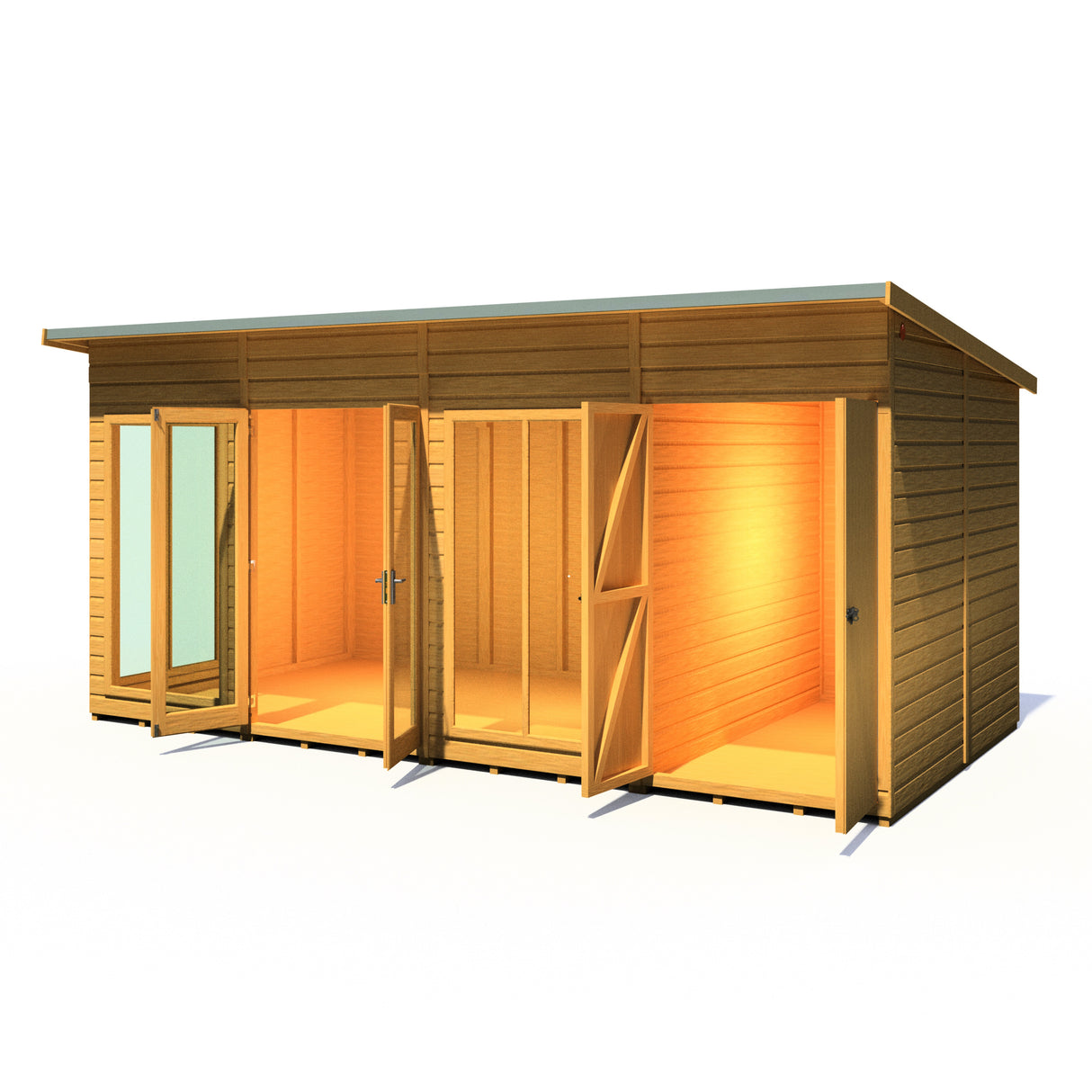 Shire Lela 16x8 Summerhouse with Storage Shed