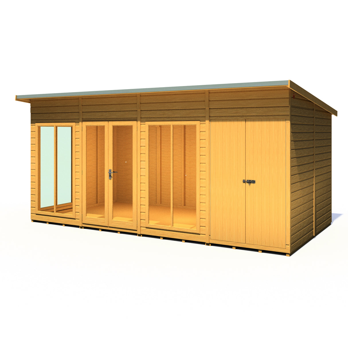 Shire Lela 16x8 Summerhouse with Storage Shed