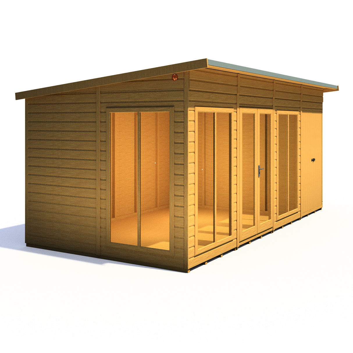 Shire Lela 16x8 Summerhouse with Storage Shed