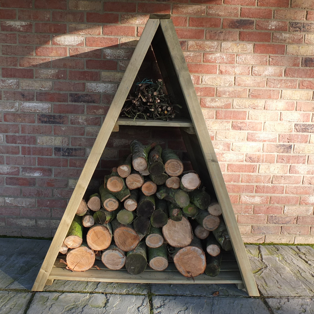 Shire Large Triangular Log Store T&G Pressure Treated