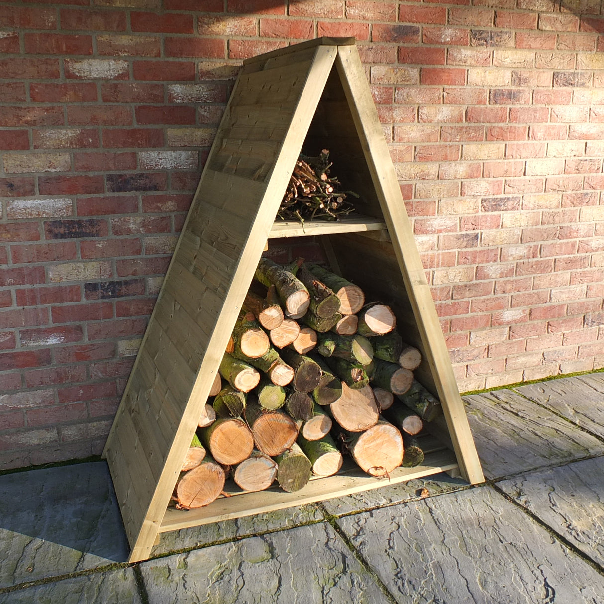 Shire Large Triangular Log Store T&G Pressure Treated