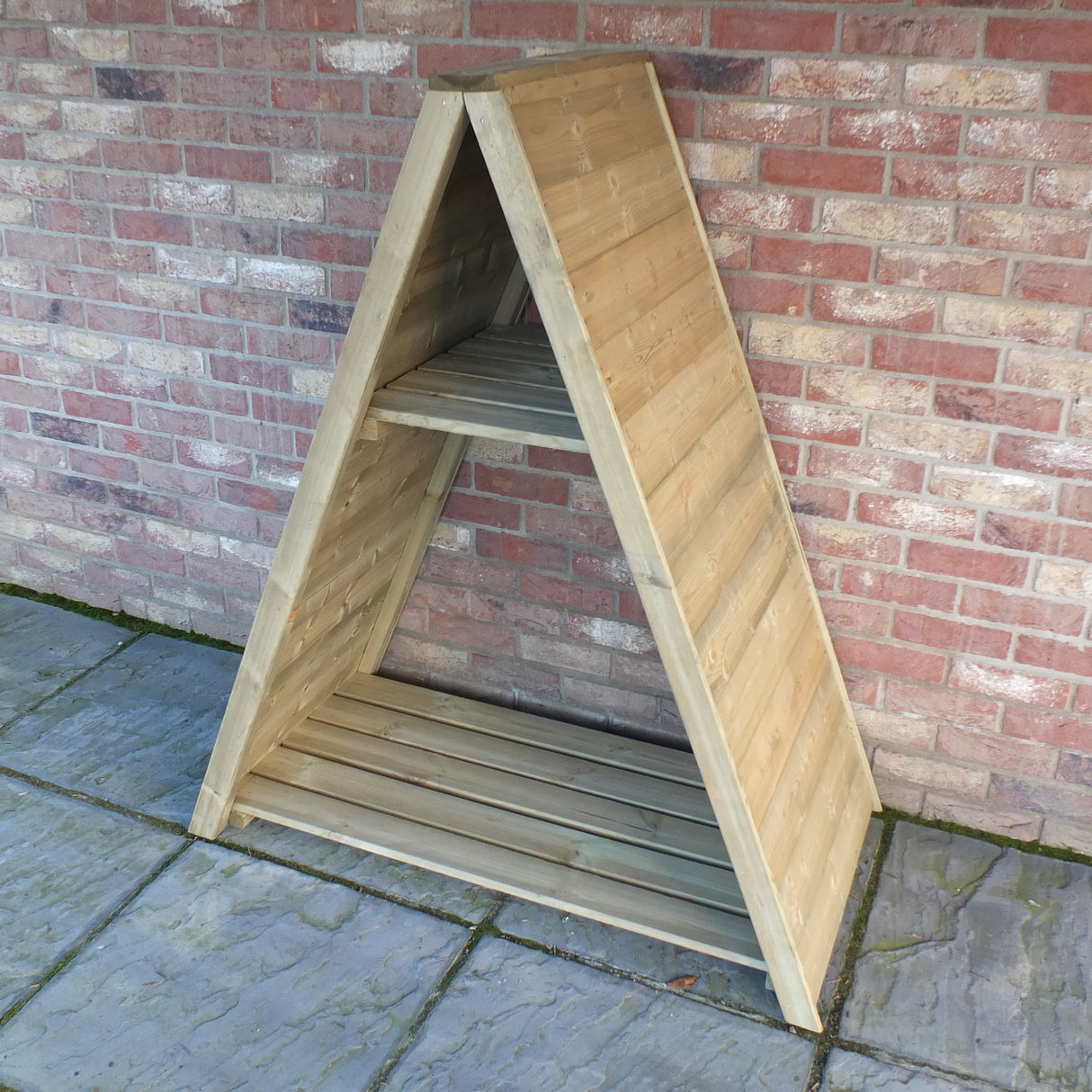 Shire Large Triangular Log Store T&G Pressure Treated