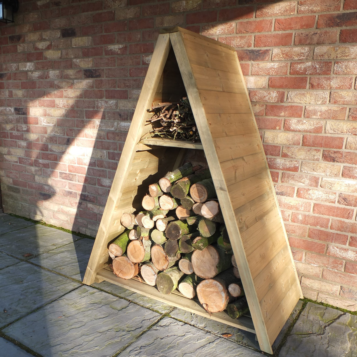 Shire Large Triangular Log Store T&G Pressure Treated