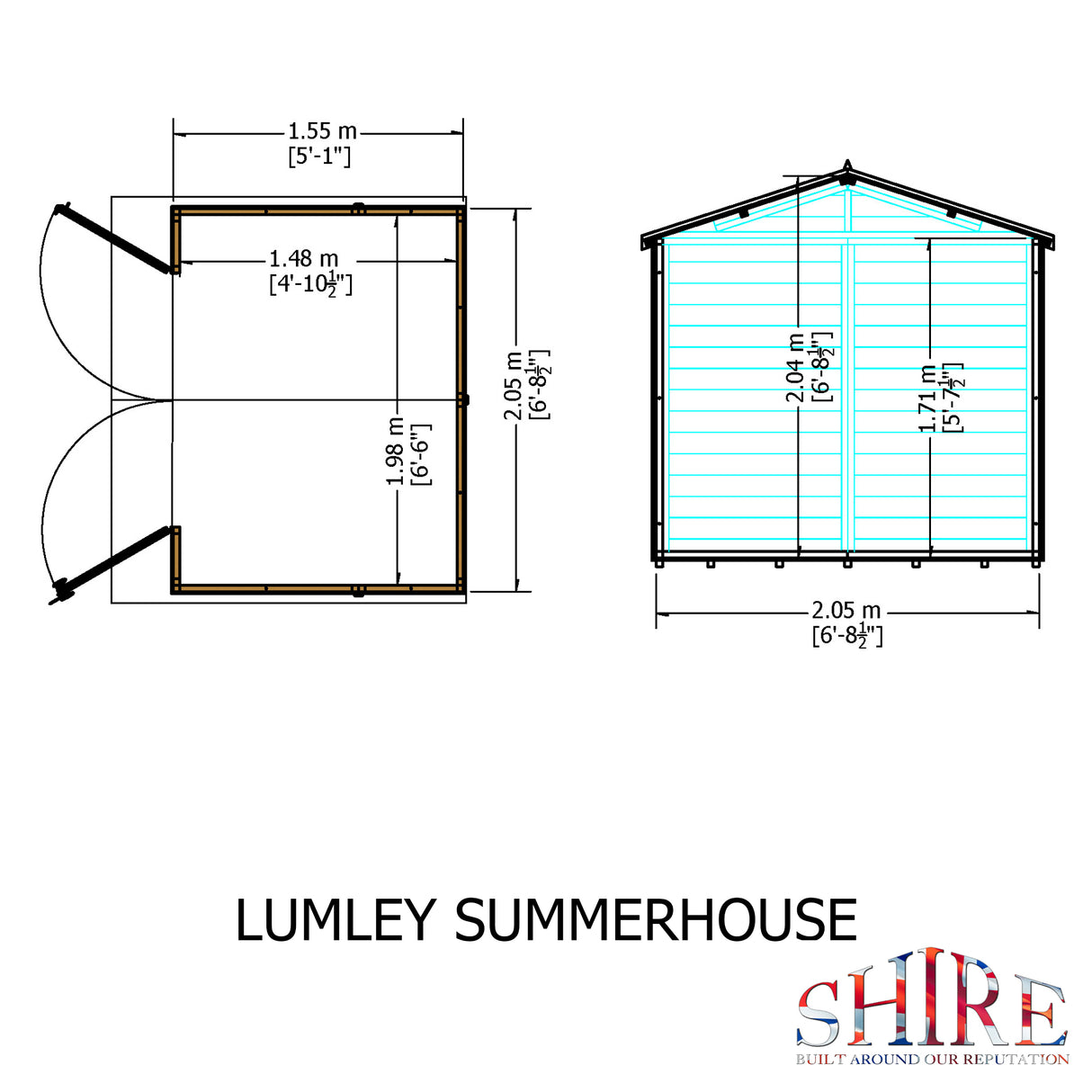 Shire Lumley 7x5 Summerhouse