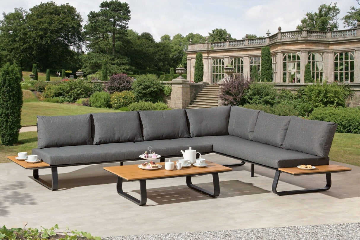 Cargo Aluminium L Shape Garden Furniture Lounge Set