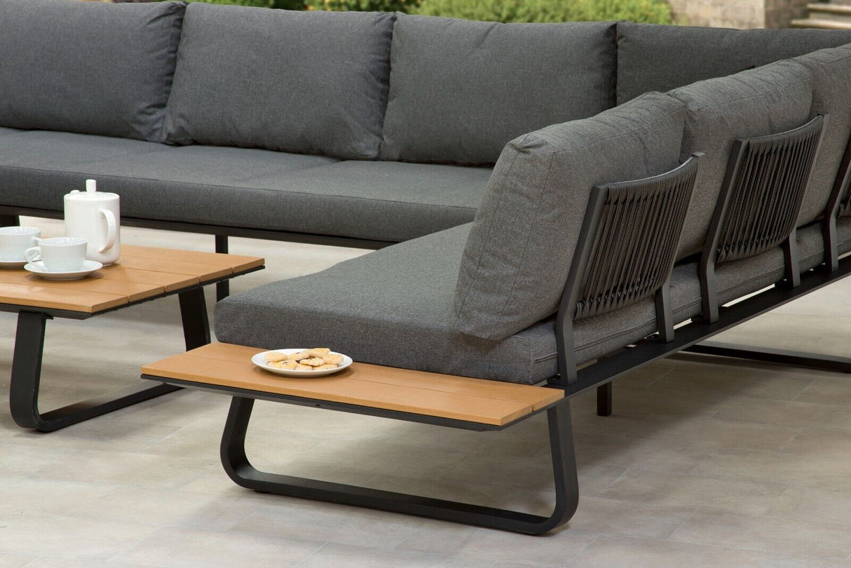 Cargo Aluminium L Shape Garden Furniture Lounge Set