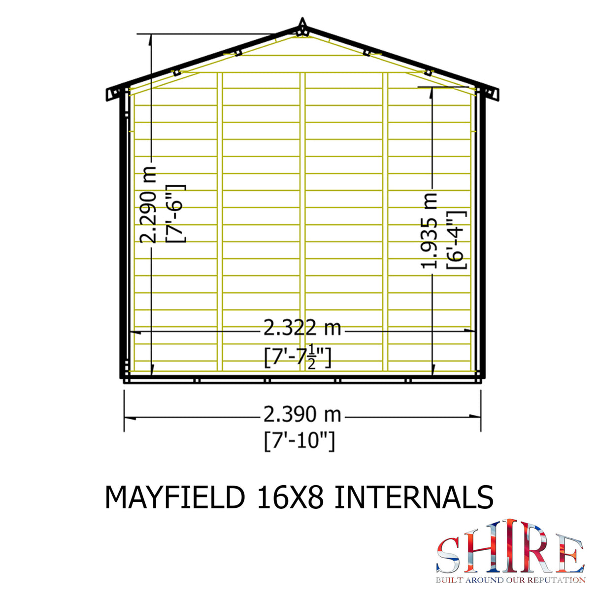 Shire Mayfield 16x8 Summerhouse