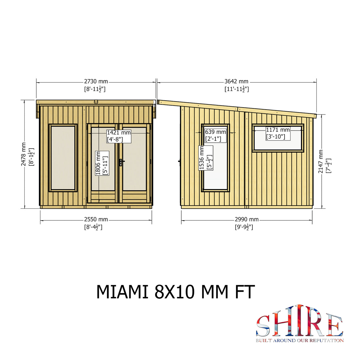 Shire Miami 9x10 Summerhouse