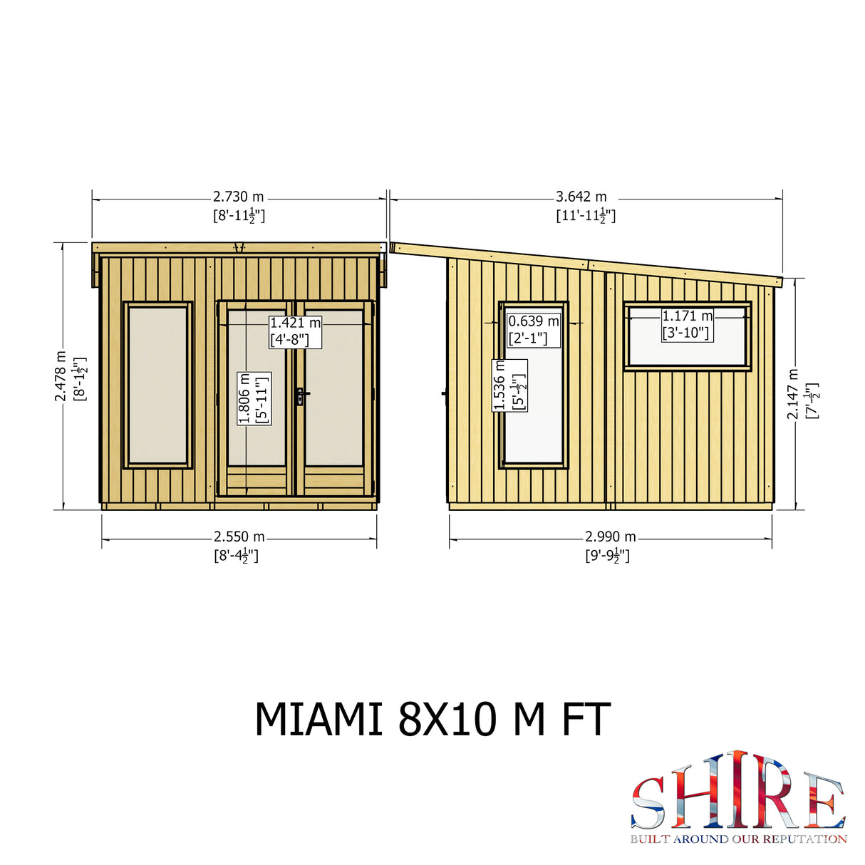 Shire Miami 9x10 Summerhouse
