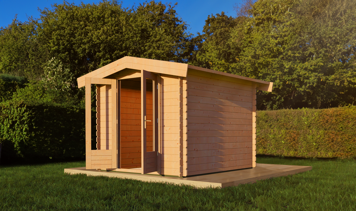 2.5x2.5m Log Cabin with Apex Roof