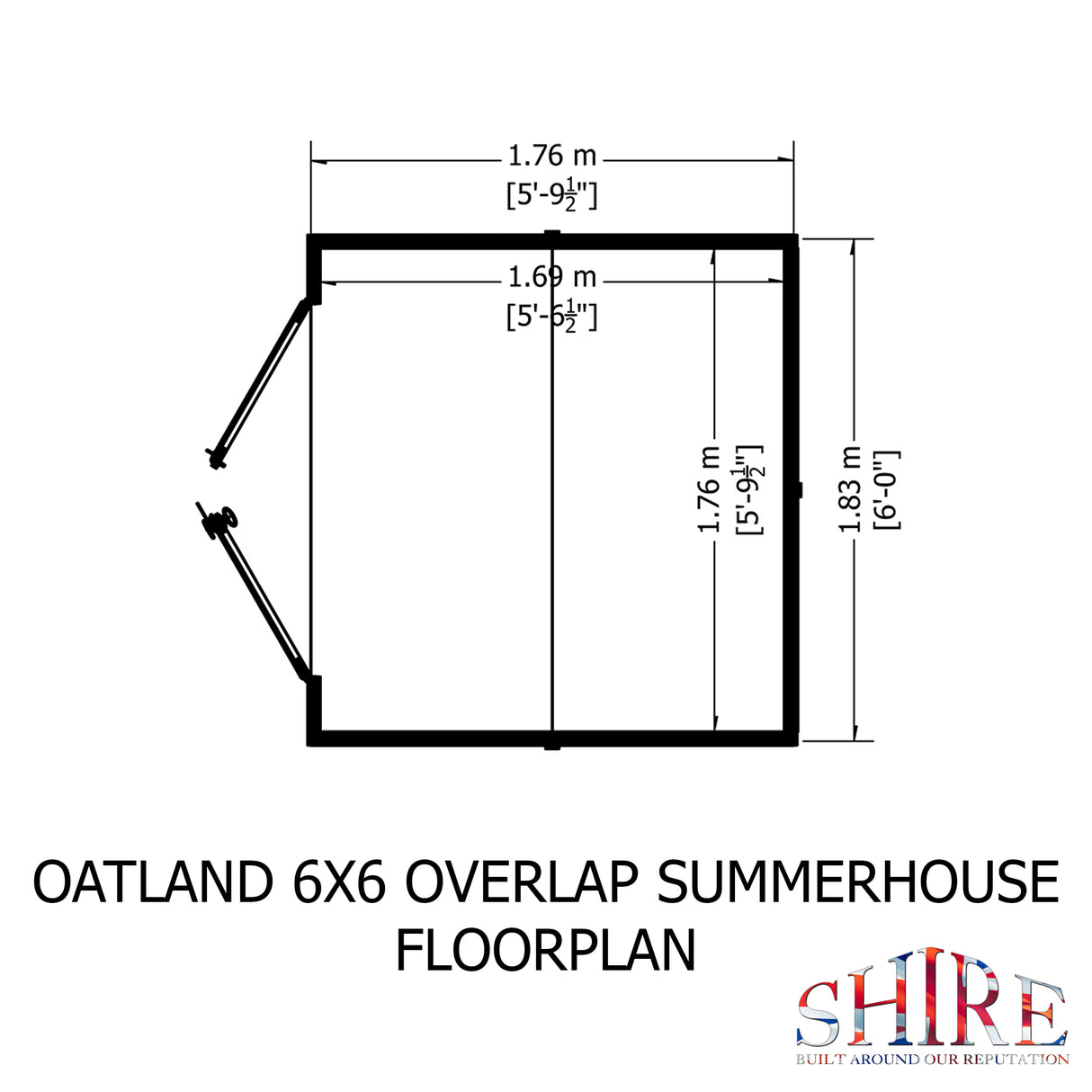 Shire Oatland Overlap Summerhouse 6x6