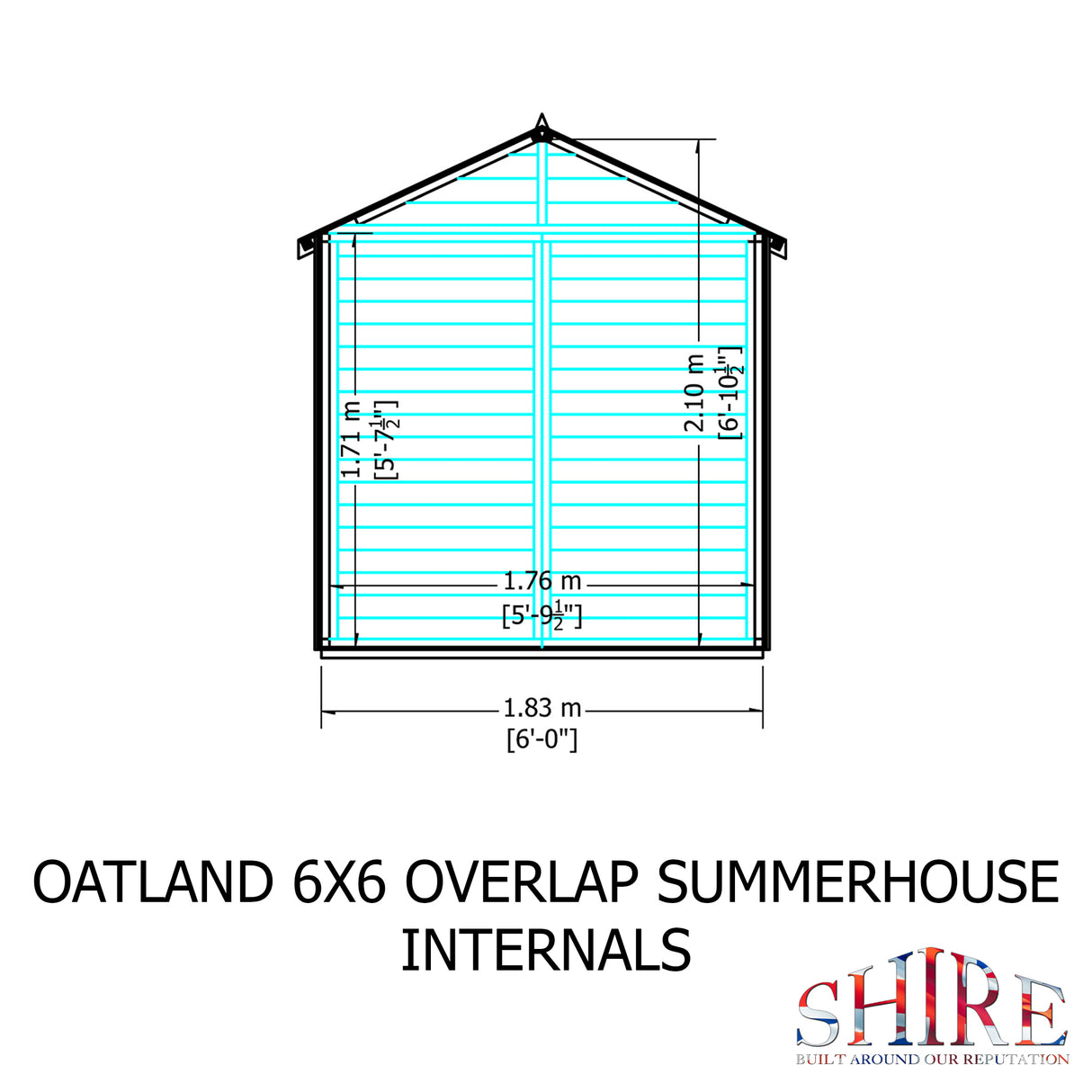 Shire Oatland Overlap Summerhouse 6x6