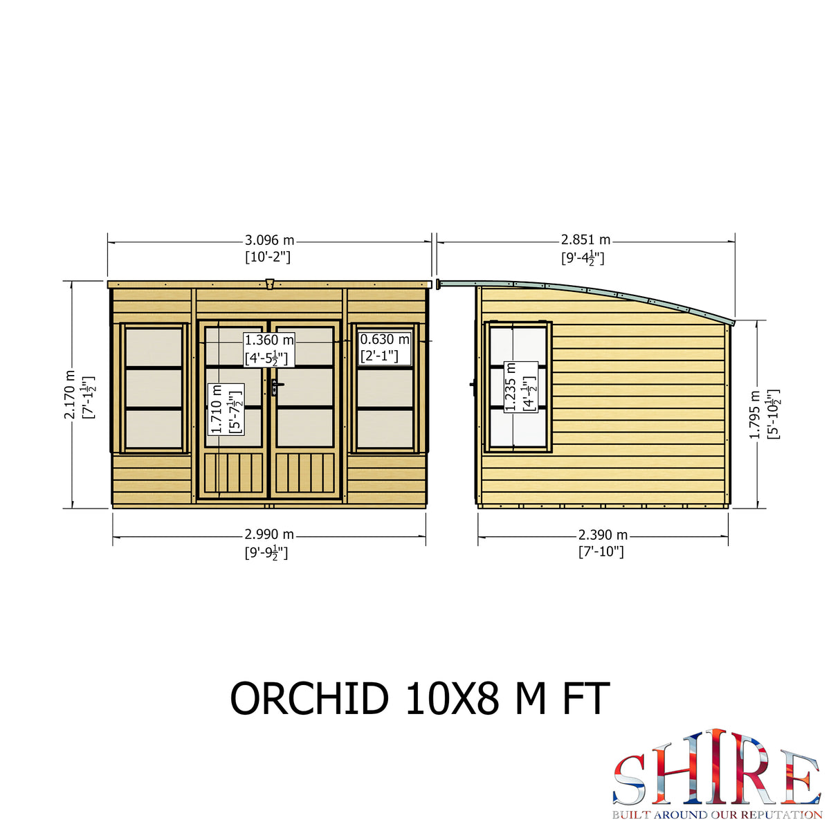 Shire Orchid 10x8 Summerhouse