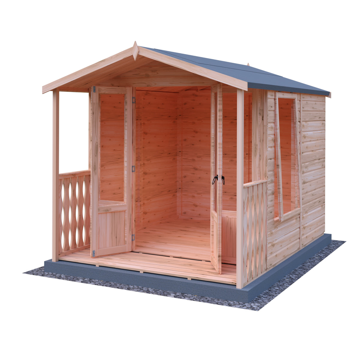 Shire Parham 7x7 Summerhouse with Verandah