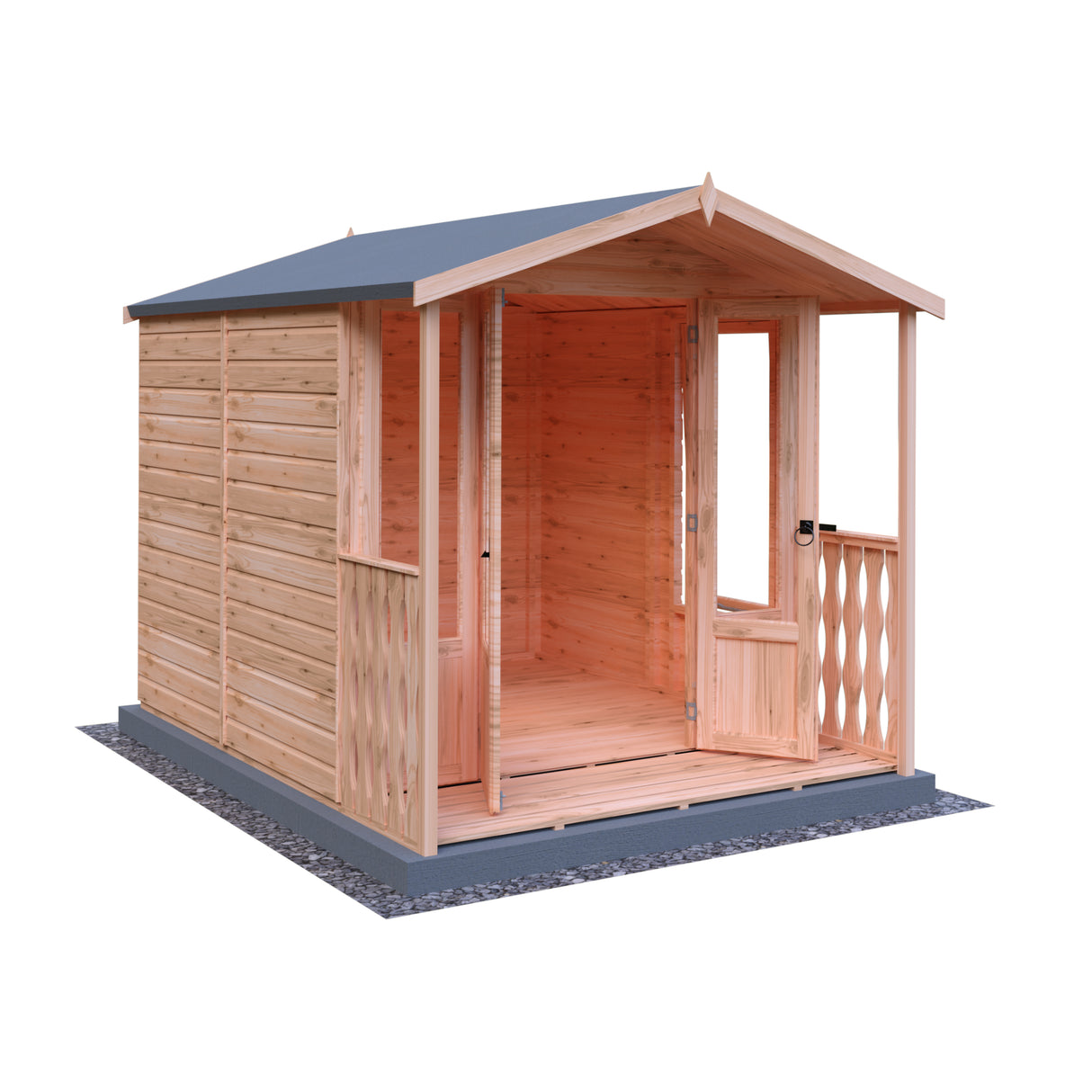 Shire Parham 7x7 Summerhouse with Verandah
