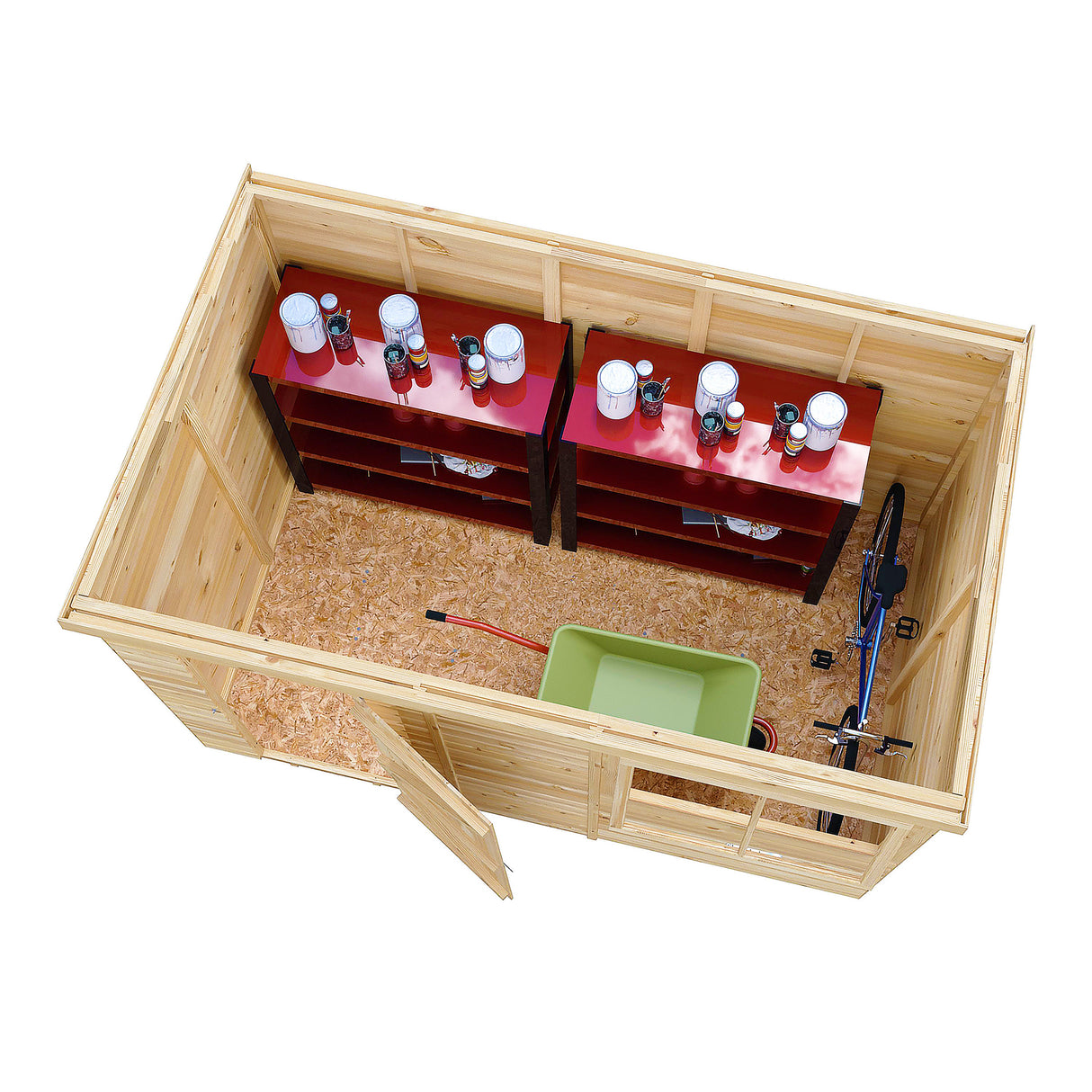 Pent 10 ft x 6 ft Shiplap Shed