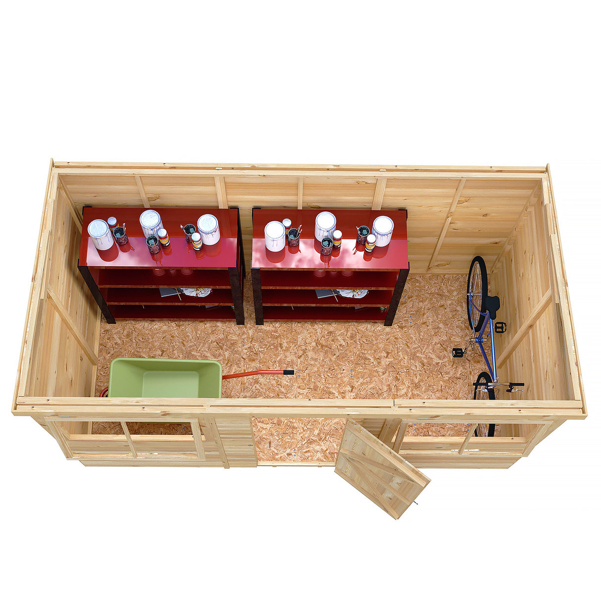 Pent 12 ft x 6 ft Shiplap Shed