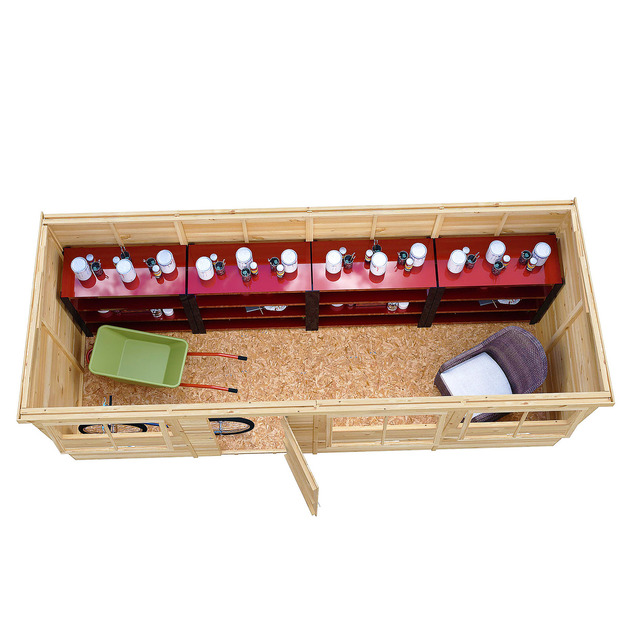 Pent 16 ft x 6 ft Shiplap Shed