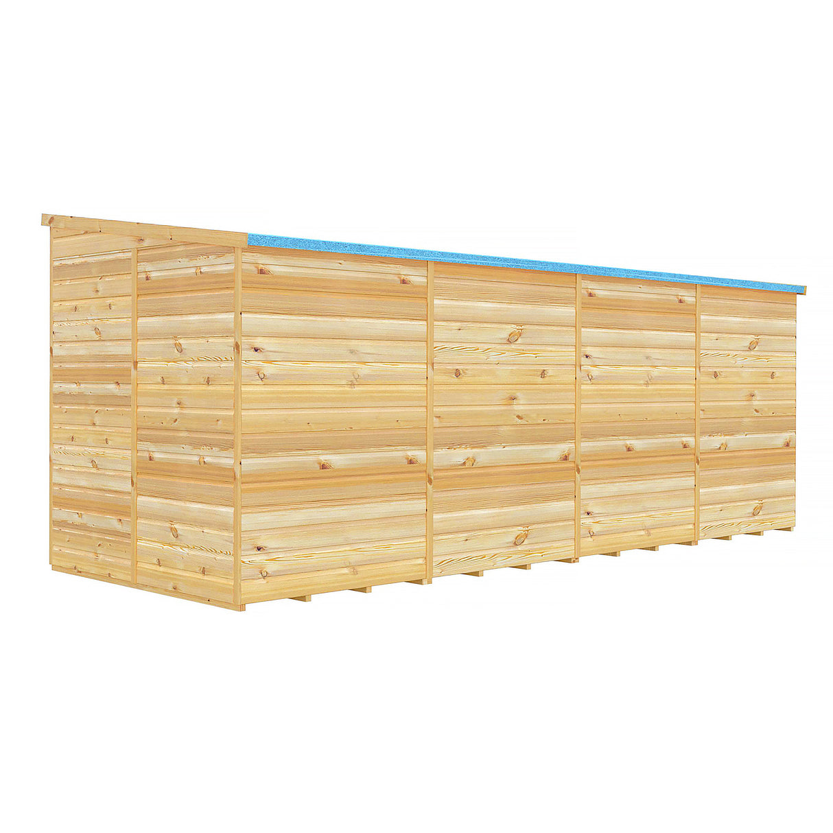 Pent 16 ft x 6 ft Shiplap Shed