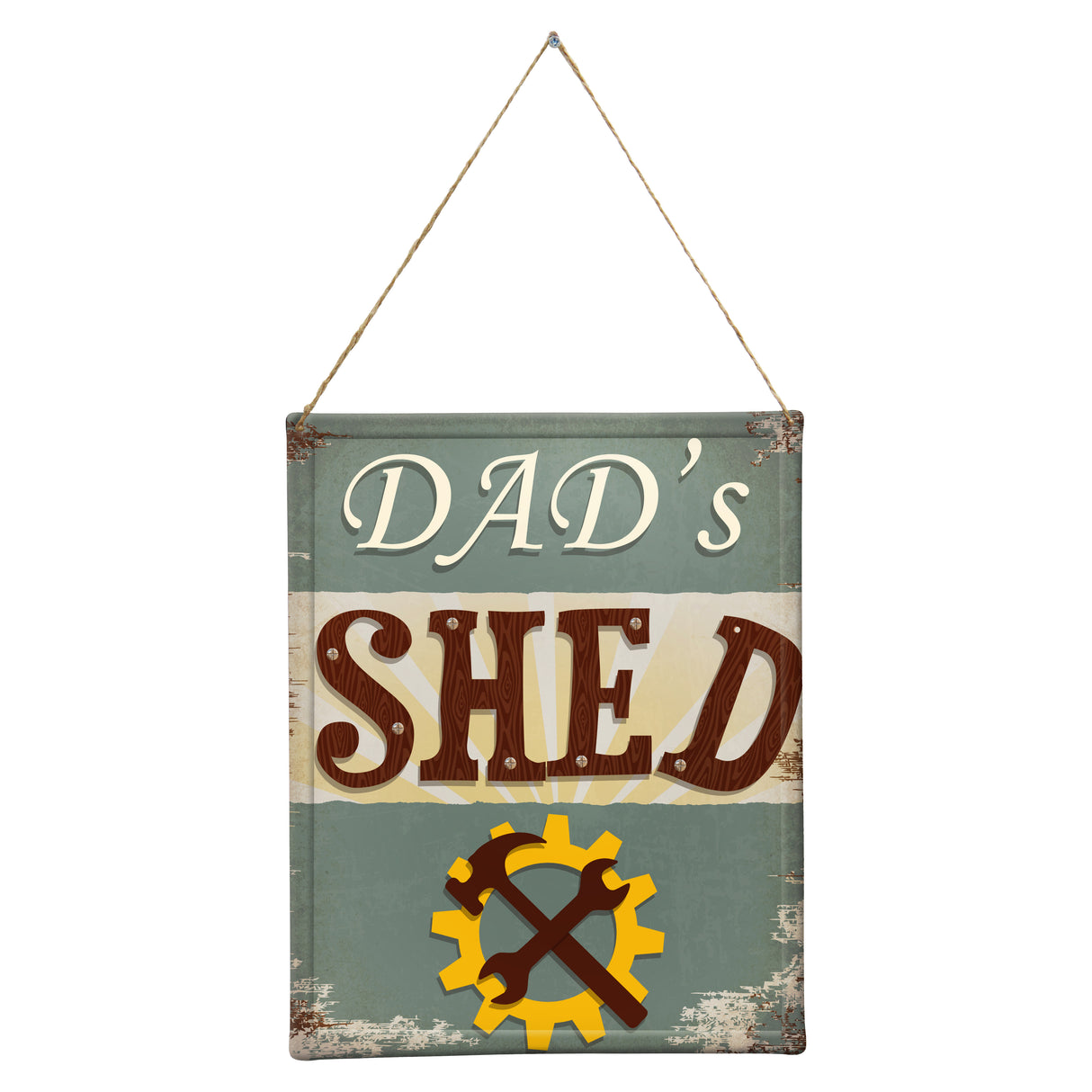 Dad's Shed Metal Wall Sign